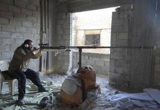 叙利亚反对派自造武器照片
