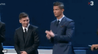 梅西ko苏神c罗荣膺欧洲最佳球员 c罗面无表情干鼓掌