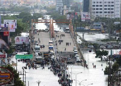 印度百年来最强洪灾画面