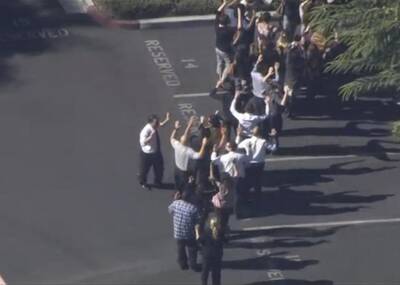 美国加州枪击案第一现场