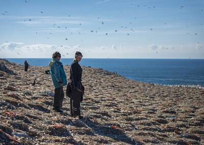 被垃圾覆盖的小岛