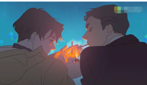 《眨眼呼吸》小攻过度的瞬间心动了,韩国高分漫画笔握图片