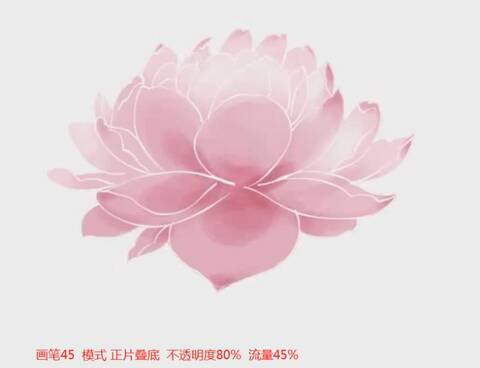 photoshop教程ps自学手绘卡通莲花米老鼠水彩字体v教程图片