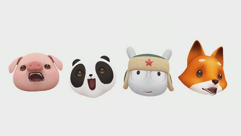 2018年上半年,大厂们的animoji新动态表情包萌犬动作图片