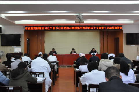 江西省皮肤病医院召开集中整治形式主义、官僚