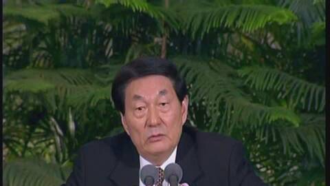 朱镕基谈统一台湾:不能放弃使用武力