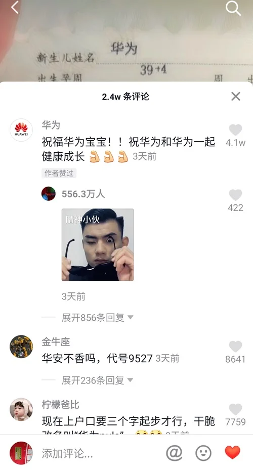 囧科技：华为，为娘实在想不出更威武霸气的名字了