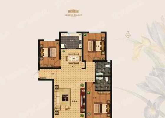 5#C-3室2厅2卫-135.3㎡