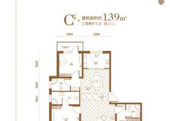 C-3室2厅3卫-139.0㎡