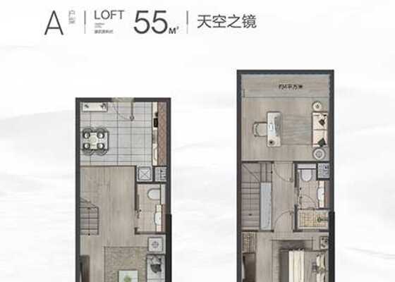 55m²A户型