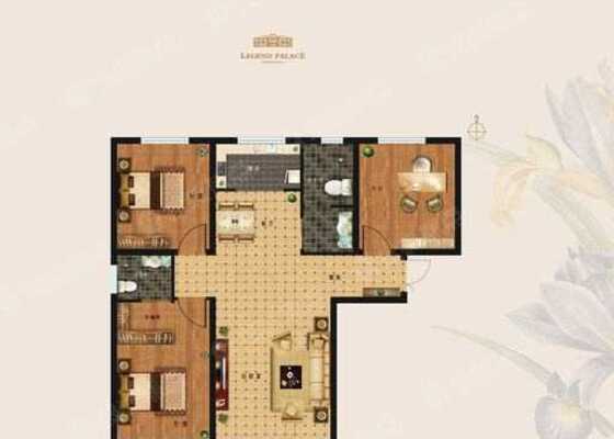 2#A-3室2厅2卫-119.5㎡