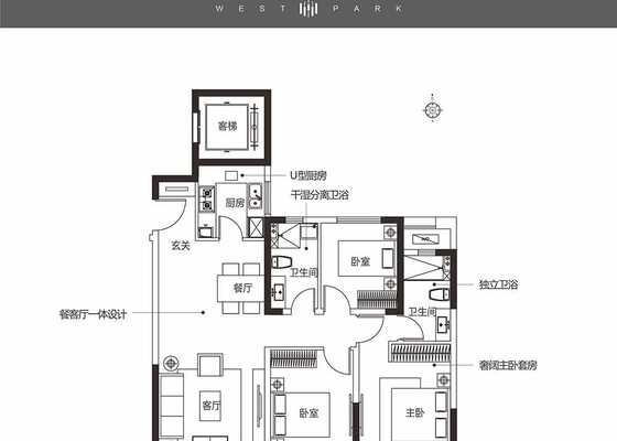 新城西岸公园户型图1