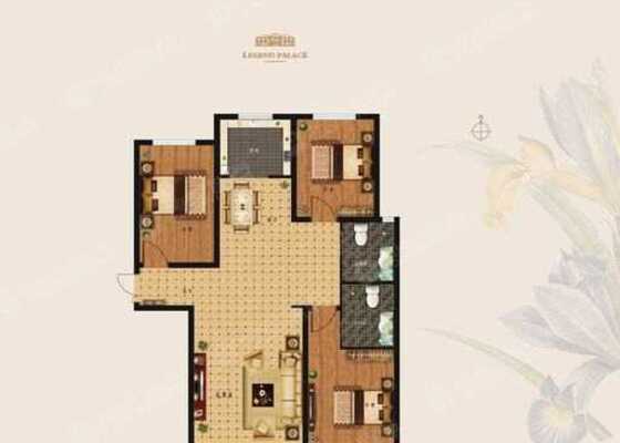 9#D-3室2厅2卫-126.3㎡