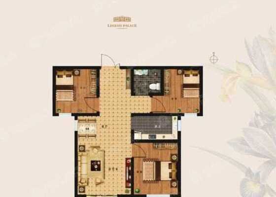 2#C-3室2厅1卫-92.6㎡