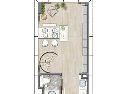 loft单户型 建筑面积约43㎡