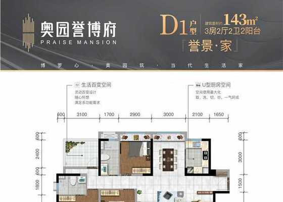 D1户型-143㎡（高层）