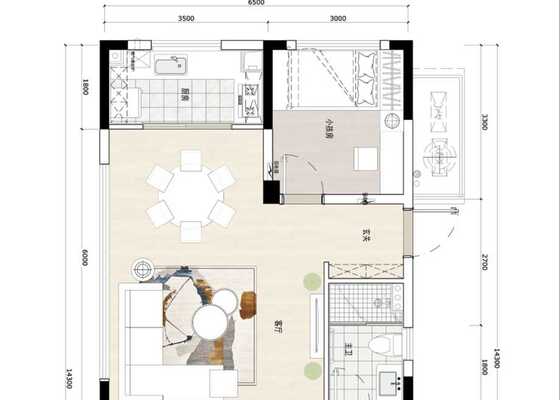 110m²C户型