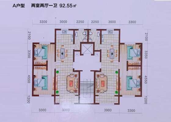 A户型：两室两厅一卫