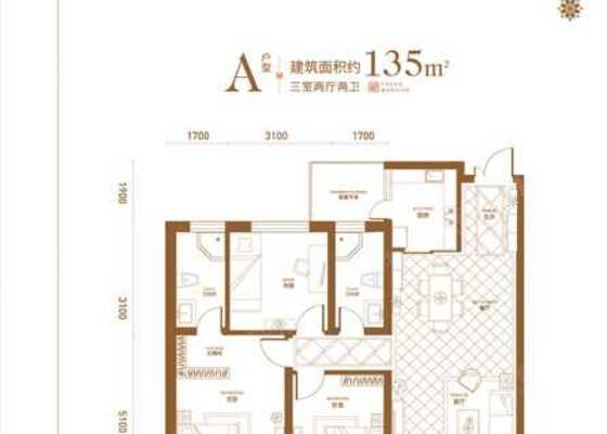 A-3室2厅2卫-135.0㎡