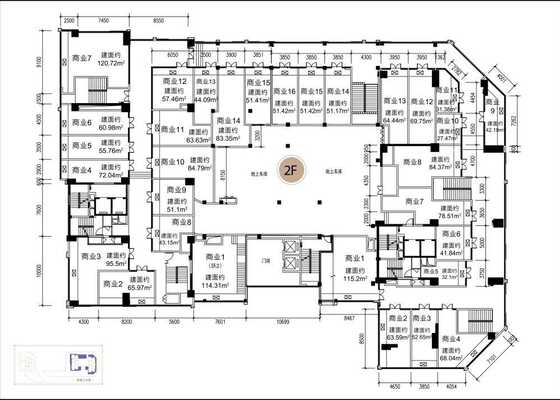 商业户型2-建面20-120㎡商铺