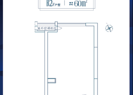 B2户型60平