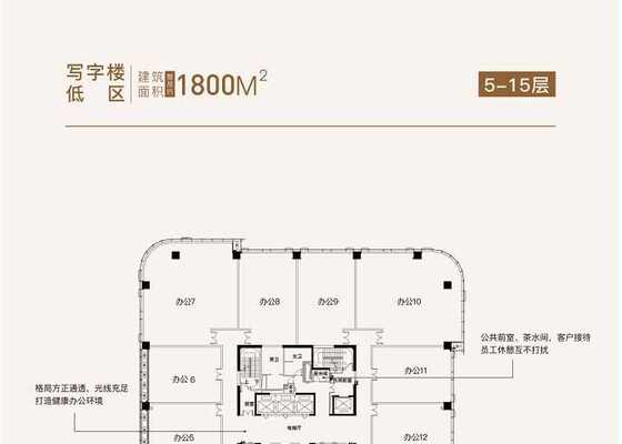 写字楼区 低层户型
