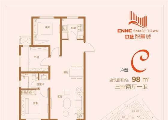 98平C户型