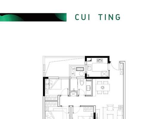 建筑面积为89㎡A户型