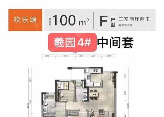 100㎡中间F户型