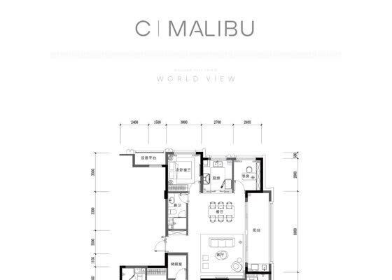 建筑面积191㎡C户型
