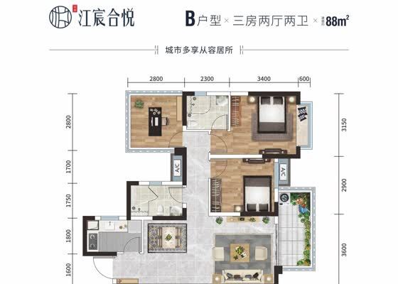 B 户型