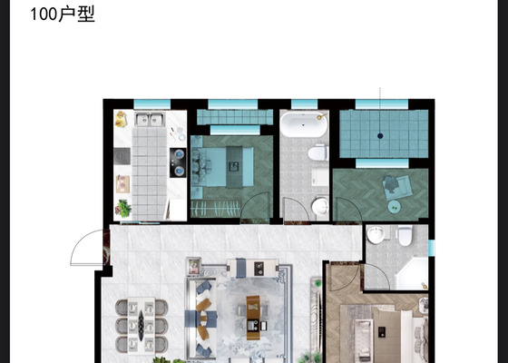 100户型