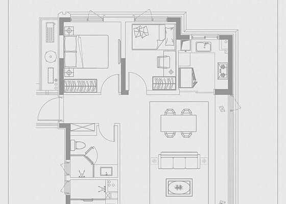 建筑面积为119㎡C户型