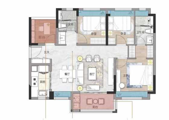 建面98㎡C户型