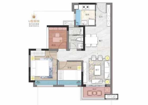 建面76㎡A户型