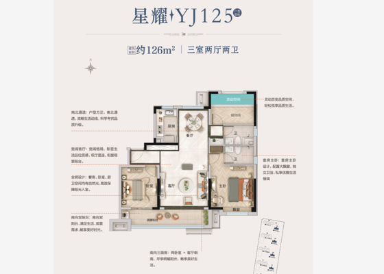 星耀YJ125  三室二厅二卫