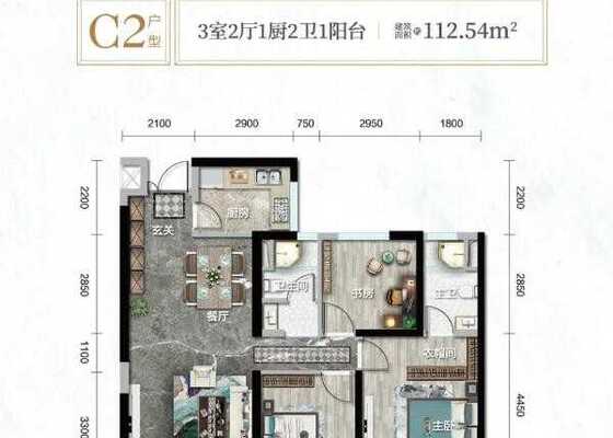海川十园八景观云112户型322-112