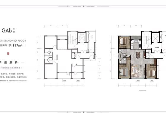 GAb户型 117平
