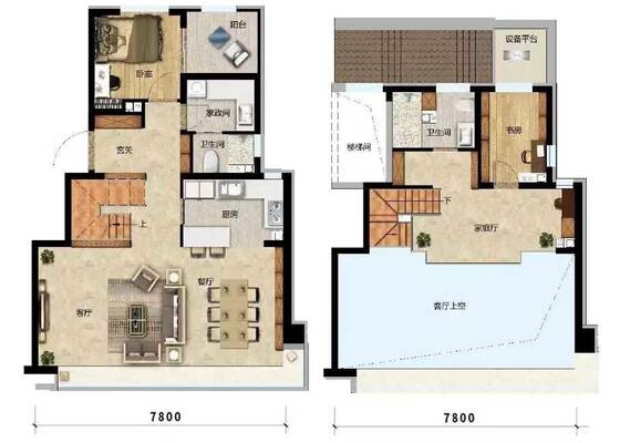 上叠134平米户型