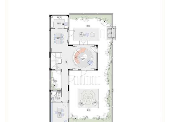 建筑面积约210㎡户型