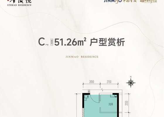 公寓C户型51.26平米