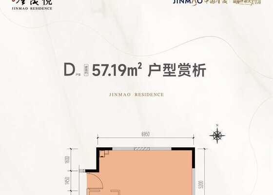 公寓D户型57.19平米