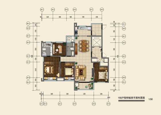 150m²户型