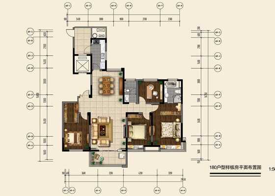 180m²户型