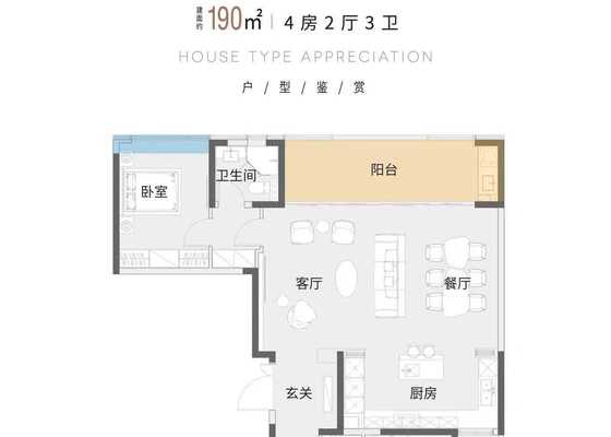 1#建面约190m²