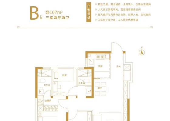 B户型107平