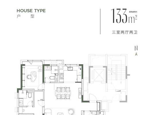 133平户型