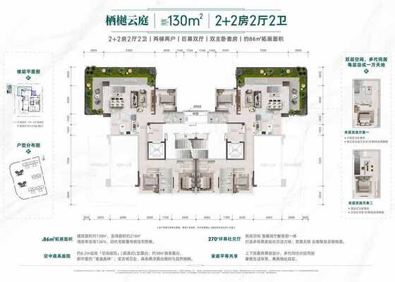 栖樾云庭130㎡户型