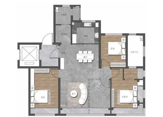 洋房110平米户型