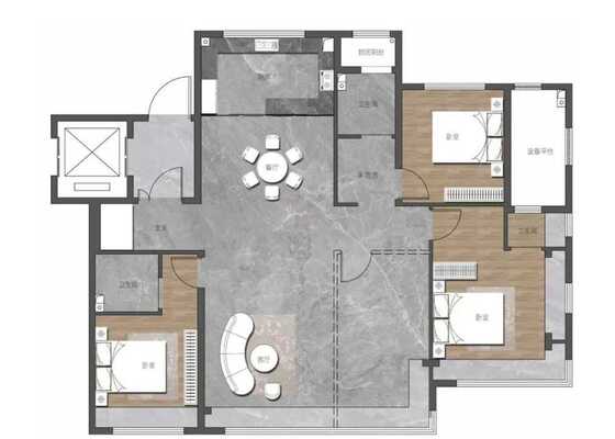 洋房143平米户型